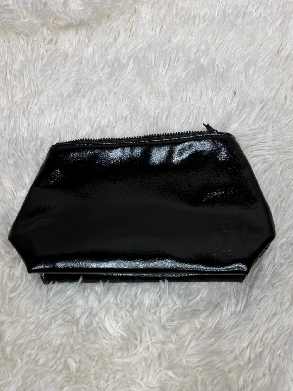 Yves Saint Laurent Beauté Black Cosmetic Makeup Bag Pouch YSL Beauty